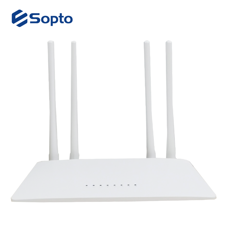 Wholesale Wireless Router 1200Mbps Frequency 2.4G/5G 11AC 1 WAN 4 LAN Port Indoore Wireless Network Router